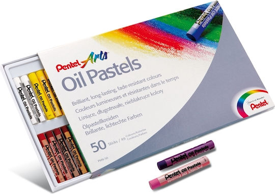 Pentel Oil Pastels Arts Oil Pastels 50colours PHN50