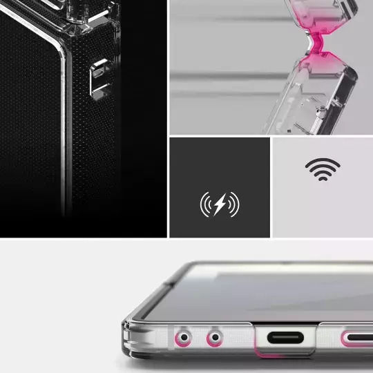 Ringke Back Cover Silicone / Plastic with Strap Transparent (Galaxy Z Flip7)