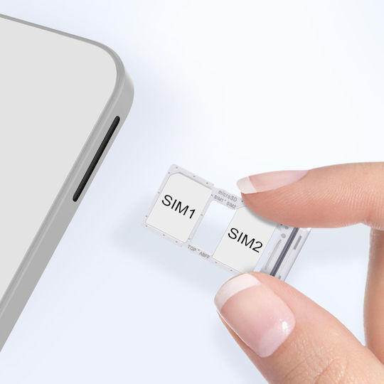 Clappio Hybrid Nano Sim Microsd Replacement Tray Samsung Galaxy A26 White