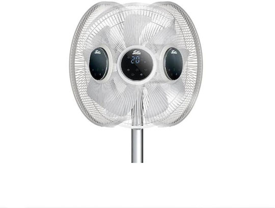 Solis Ventilator Pe Piedestal 25W Diametru 30cm Cu Telecomandă Alb