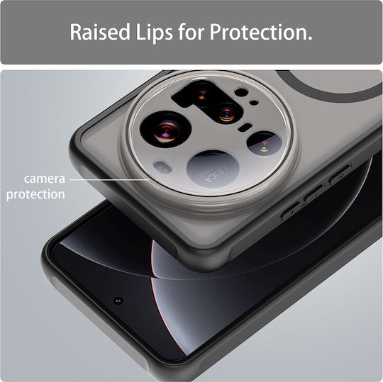 Techsuit Halofrost Ii Magsafe Umschlag Rückseite Silikon / Kunststoff Schwarz (Xiaomi 15 Ultra)