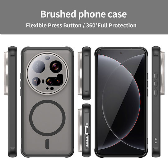 Techsuit Halofrost Ii Magsafe Umschlag Rückseite Silikon / Kunststoff Schwarz (Xiaomi 15 Ultra)