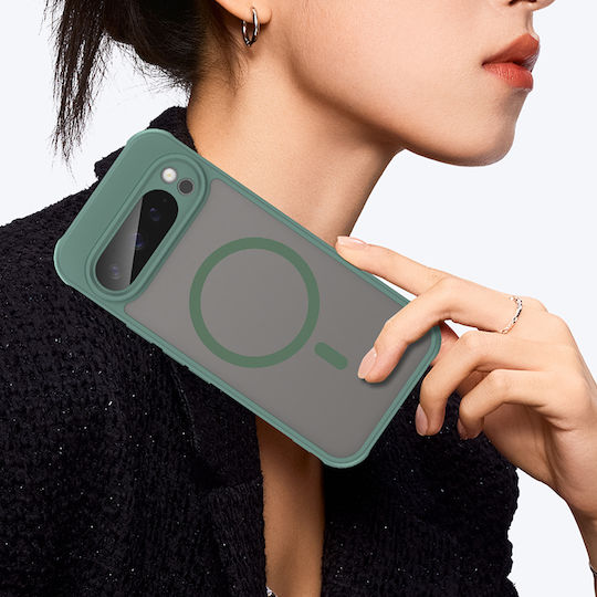 Techsuit Halofrost Ii Magsafe Задна Корица От Силикон Зелен За Google Pixel 9 Pro