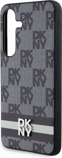 DKNY Pattern Back Cover Plastic / Piele Negru (Galaxy S24+)