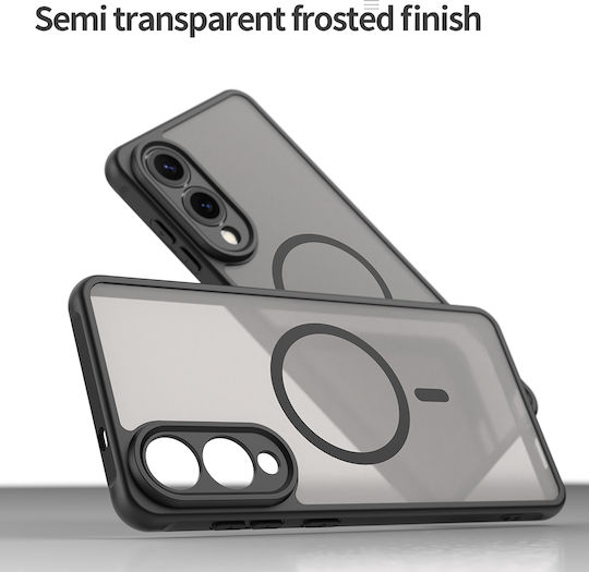 Techsuit Halofrost Ii Magsafe Umschlag Rückseite Silikon / Kunststoff Schwarz (Galaxy S25 Edge)