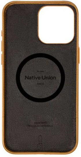 Native Union (re)classic Back Cover Δερμάτινο 1.8mm Μπεζ (iPhone 16)