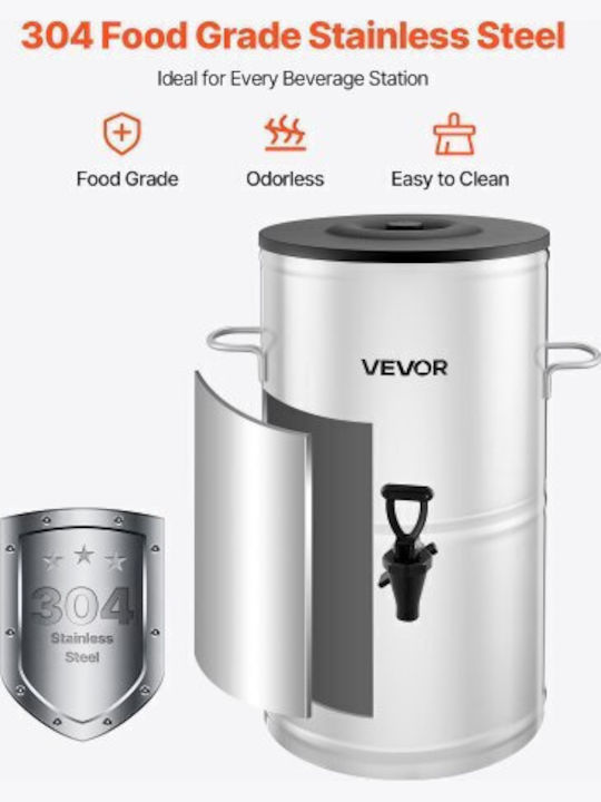 Vevor Dispenser Cold 15lt L34 x W37.5 x H51 cm