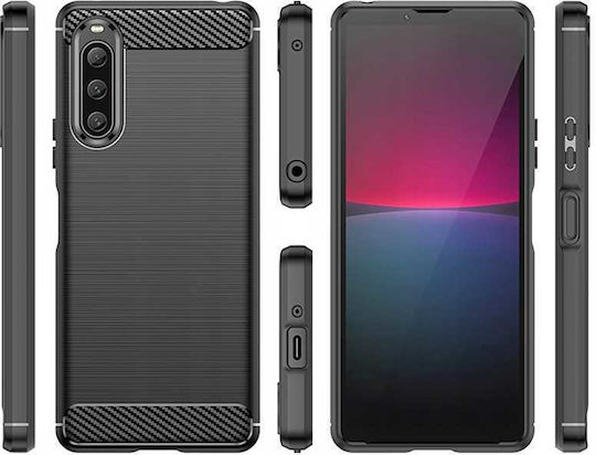 Spacecase Carbon Back Cover Black (Xperia 10 V)