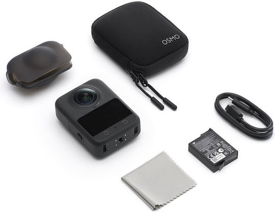 DJI Osmo 360 Action Camera 8K 360° Capture Standard Combo with Touch Screen 2" and Wi-Fi Black