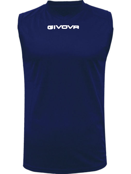 One Smanicato Αθλητικό T-shirt Navy Μπλε
