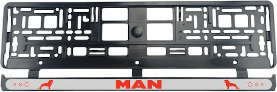 Set 2 Pieces Man Red License Plate Holder