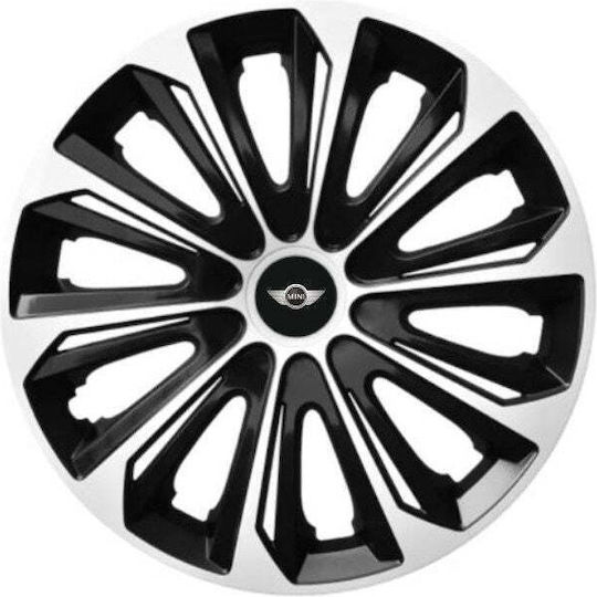 Set 4 Extra Strong Silver Wheel Covers R15 Mini Cooper Range