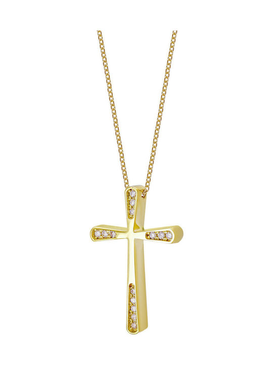 Kiriakos Gofas Дамски Златен Кръст 14K