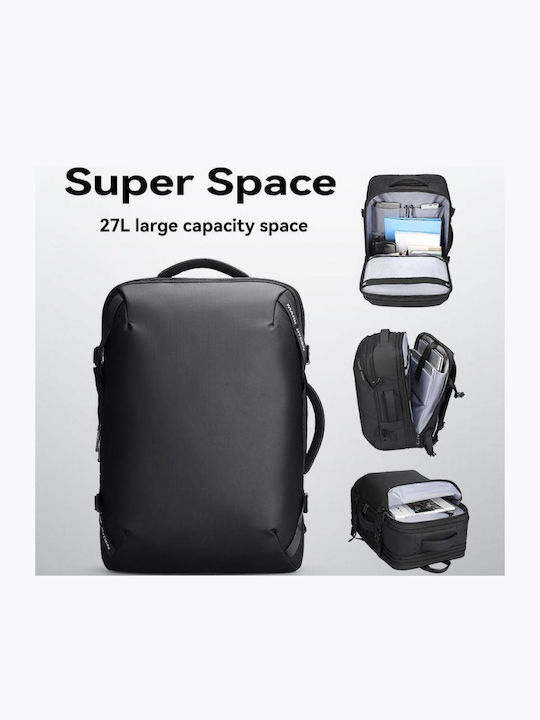 Rucsac Multifuncțional Mark Ryden Ortopedic Compatibil cu Laptop de 17,3 Inch și Tabletă de 12,9 Inch Extensibil 29l-43l Port Usb Micro Usb Complet Impermeabil Sistem Antifurt Negru