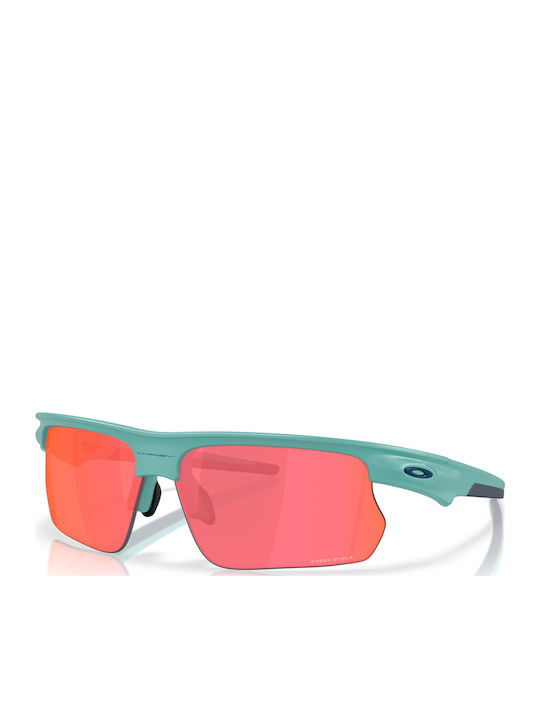 Oakley Bisphaera Men's Sunglasses with Green Plastic Frame and Red Mirror Lens