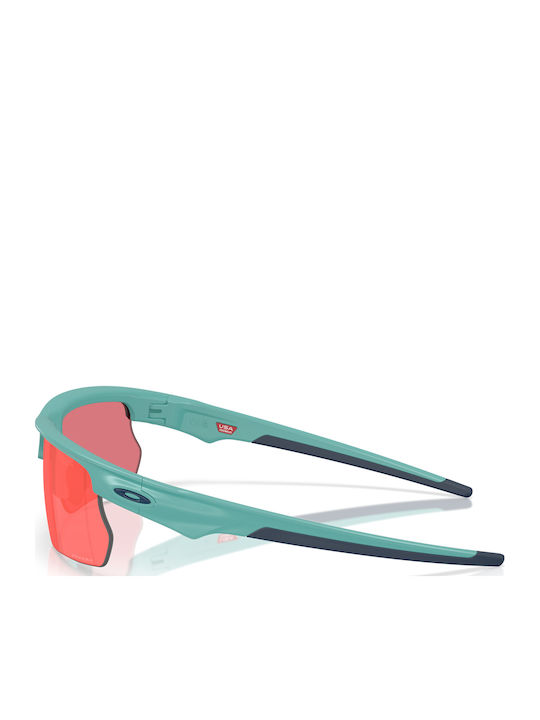 Oakley Bisphaera Men's Sunglasses with Green Plastic Frame and Red Mirror Lens