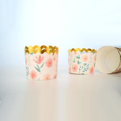 Καραμελόχαρτα για Cupcakes Χάρτινα 6x6cm 25τμχ
