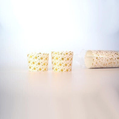 Καραμελόχαρτα για Cupcakes Χάρτινα 6x6cm 25τμχ