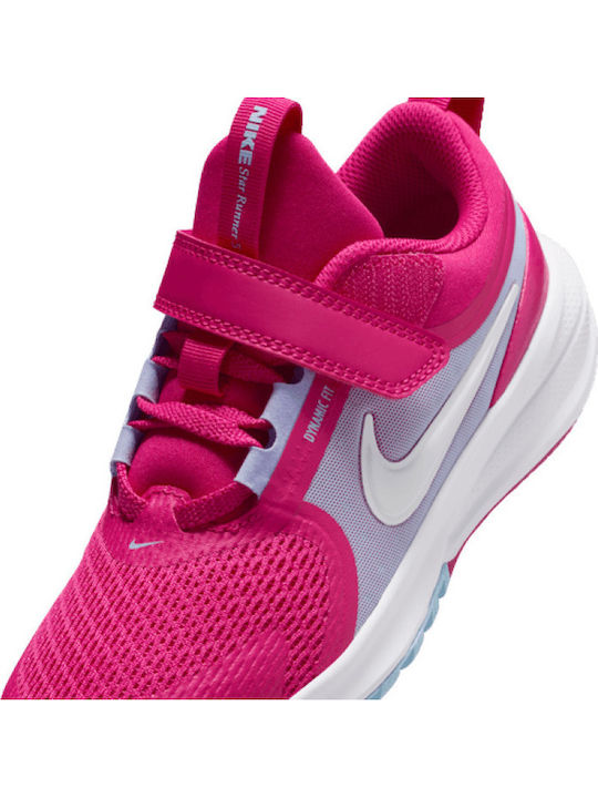 Star Runner Kids Sports Running Shoes with Hoop & Loop Closure Fuchsia