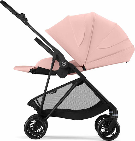 Cybex Melio Ρυθμιζόμενο Καρότσι Μωρού Kατάλληλο για Nεογέννητο Candy Pink 5.9kg