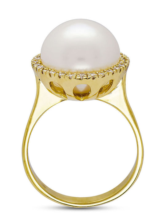Kiriakos Gofas Single Stone Ring Made of 18K Gold Kiriakos Gofas Single Stone Ring Made of 18K Gold