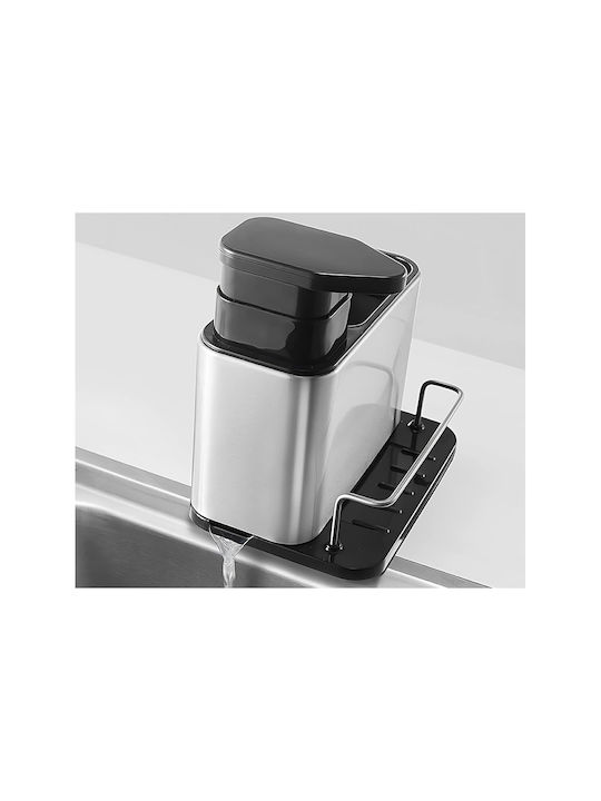 Verk Group Dispenser Kitchen made of Stainless Steel with Sponge Holder Silver 340ml