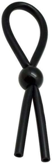 Black Adjustable Cock Ring Black S