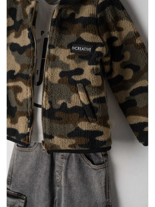 Kids' Set with Pants Winter 3pcs Khaki