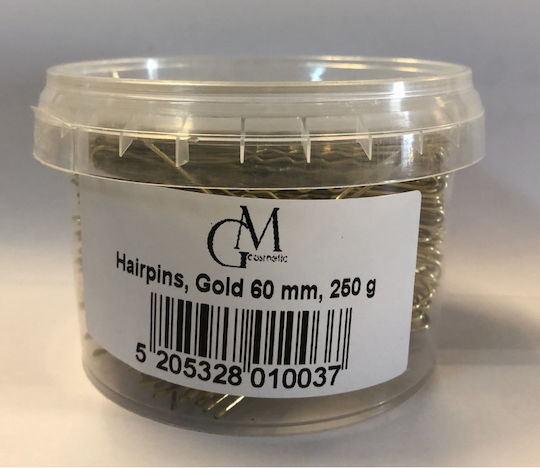 Απλά Τσιμπιδάκια Μαλλιών Χρυσά 6cm 250gr