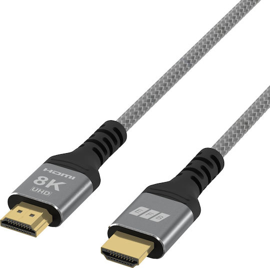 EFB HDMI 2.1 Ultra High Speed 48Gbps 4K 120Hz HDR VRR Kabel HDMI-Stecker - HDMI-Stecker 0,5m Schwarzes
