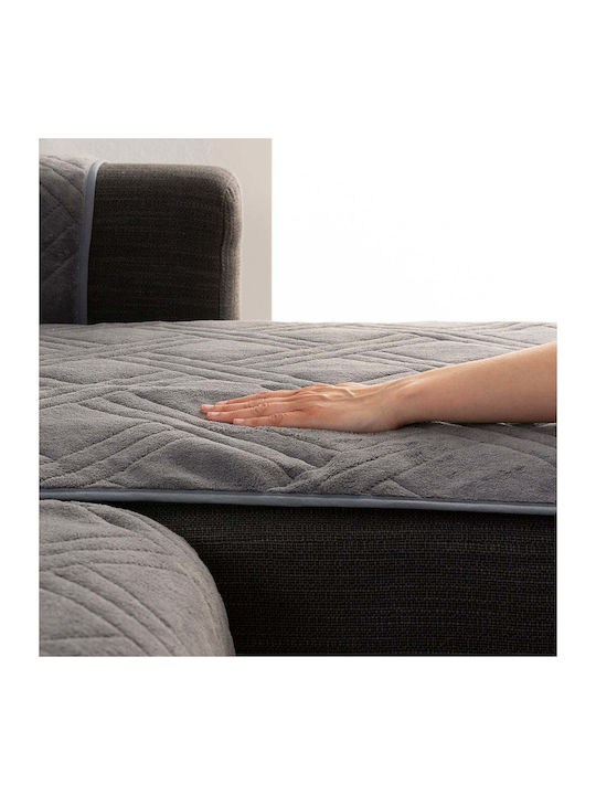 Sofazip Elastic Cover for Corner Sofa Ecru 200εκ. 1pcs SZMATCD200VELVETIVORY