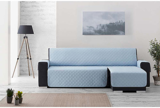 Sofazip Husă Elastică Canapea de colț Albastru deschis 280εκ. 1buc SZMATC280AZUR
