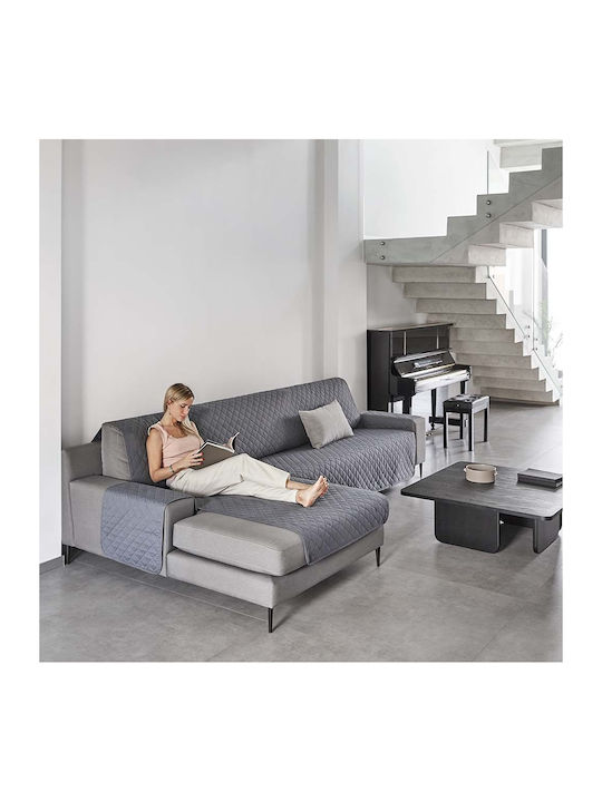 Sofazip Husă Elastică Canapea de colț Negru 220εκ. 1buc SZMATC220NEGRU