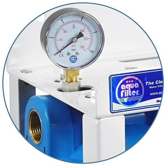 Aqua Filter Συσκευή Φίλτρου Νερού Τριπλή Κεντρικής Παροχής Διατομής 1'' BBF311