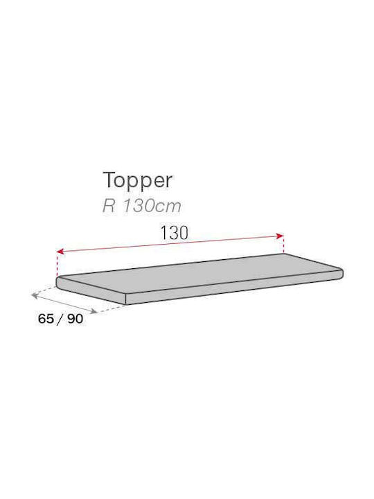 Sofazip Topper Husă Elastică Fotoliu Ivory 65x55cm 1buc
