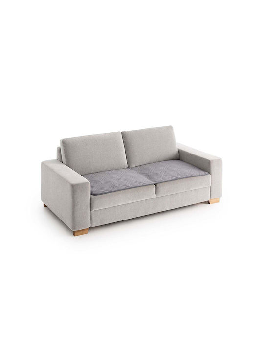 Sofazip Topper Husă Elastică Canapea cu două locuri Gri 65x130cm 1buc