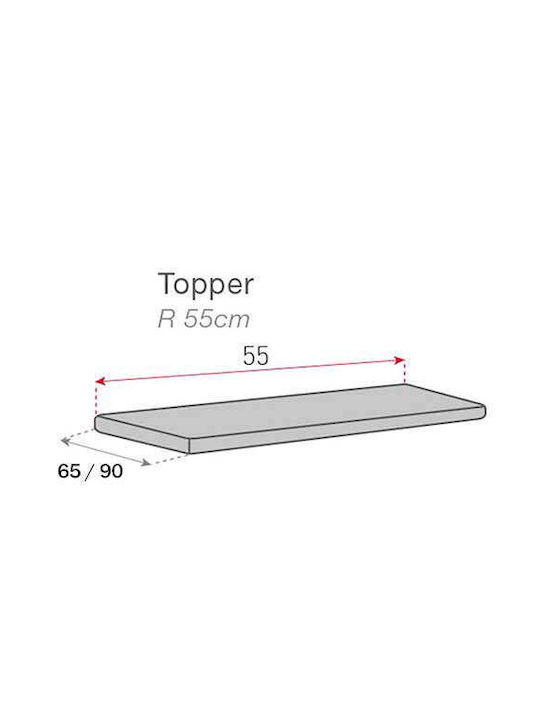 Sofazip Topper Husă Elastică Canapea cu cinci locuri Brown 90x240cm 1buc