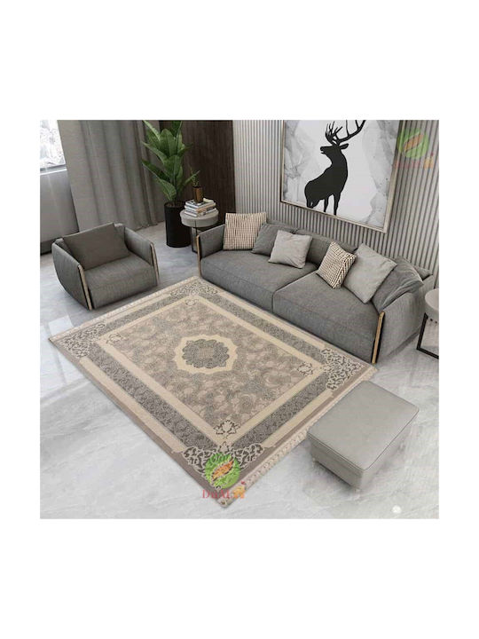 Deluxe Ceta Αντιολισθητικό Χαλί Ορθογώνιο Gray 120x180cm