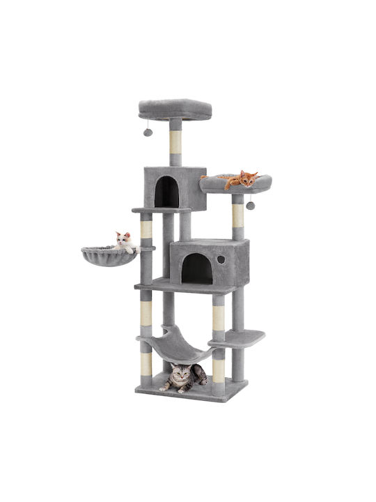 Feandrea Scratching Post Poles Gray 110x67x196cm