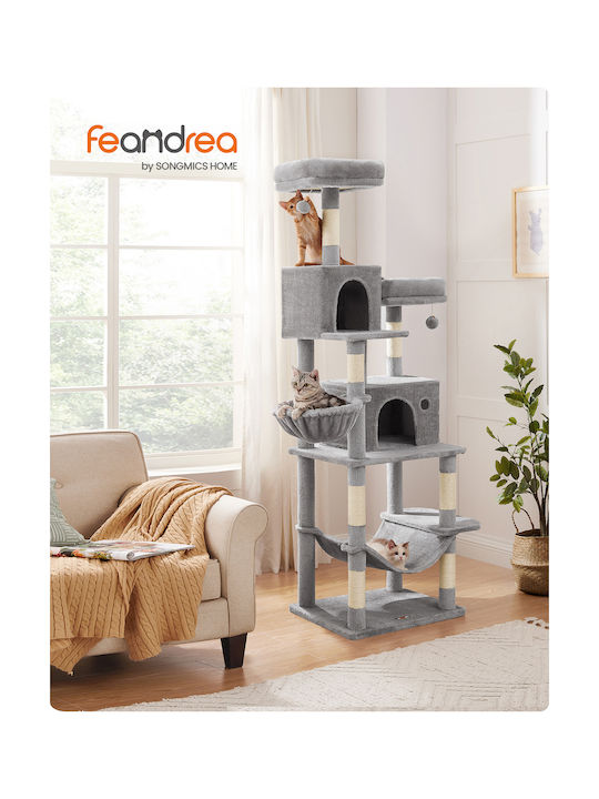 Feandrea Scratching Post Poles Gray 110x67x196cm