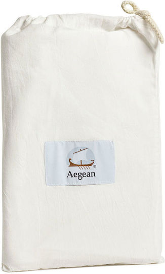 Aigaion Единично 100x200+40см. с Ластик Pristine White