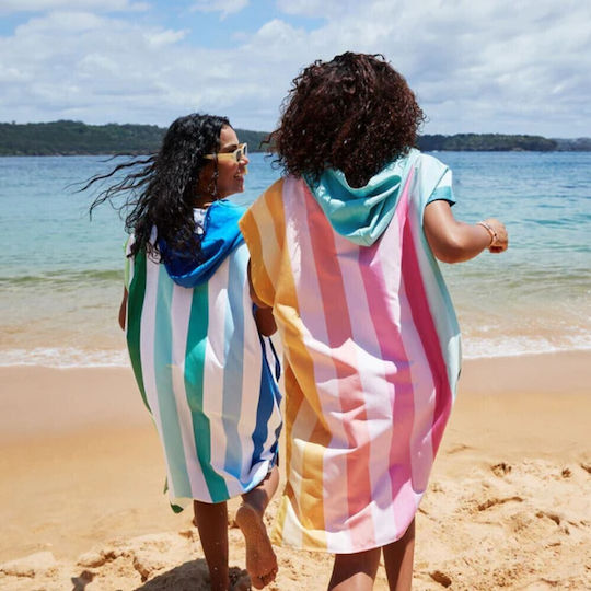 Dock & Bay Poncho Adulți Quickdry Coastal Candy Mediu 70x90 cm