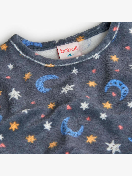 Boboli Παιδική Πιτζάμα Βαμβακερή Blue Boboli Παιδική Πιτζάμα Βαμβακερή Blue