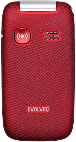Evolveo EasyPhone FS Single SIM Κινητό με Μεγάλα Κουμπιά Κόκκινο