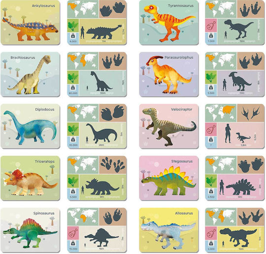 HappiHobbi Jucărie Magnetică De Construcție Dinozauri Pentru Copii 4+ Ani