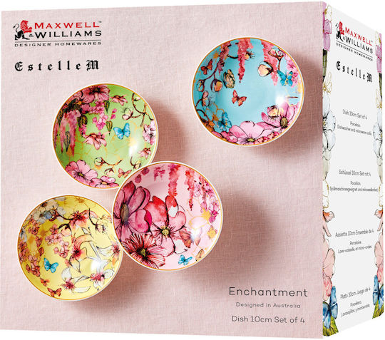 Maxwell & Williams Купа за сервиране Кръгла от порцелан Бял 4бр