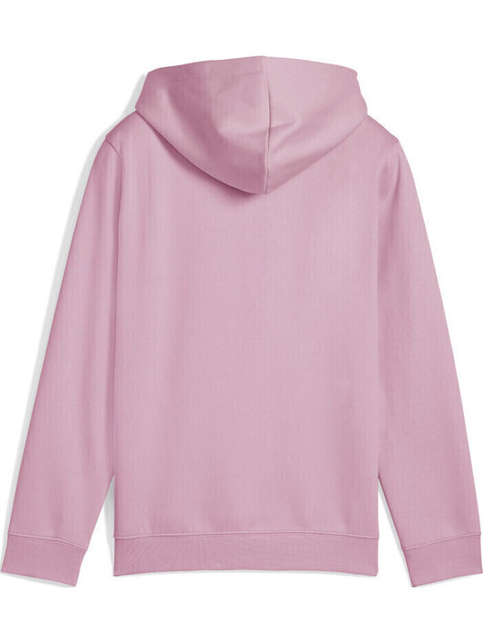 PUMA Παιδικό Φούτερ με Κουκούλα και Τσέπες Ροζ Hoodie Fl