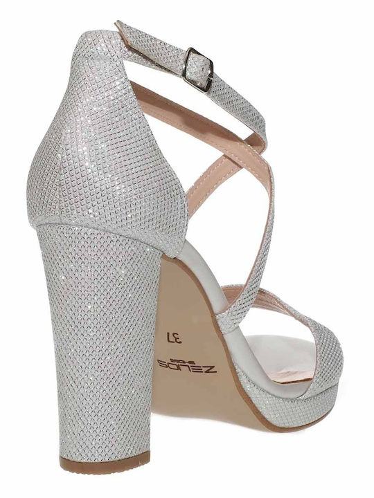 Leder Sandalen Weiß