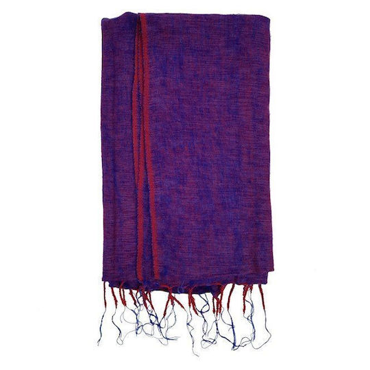 Meditation Shawl Violet Made In Nepal 200x80cm
