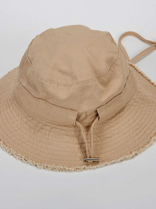 Admiral Υφασμάτινo Ανδρικό Καπέλο Στυλ Bucket Μπεζ